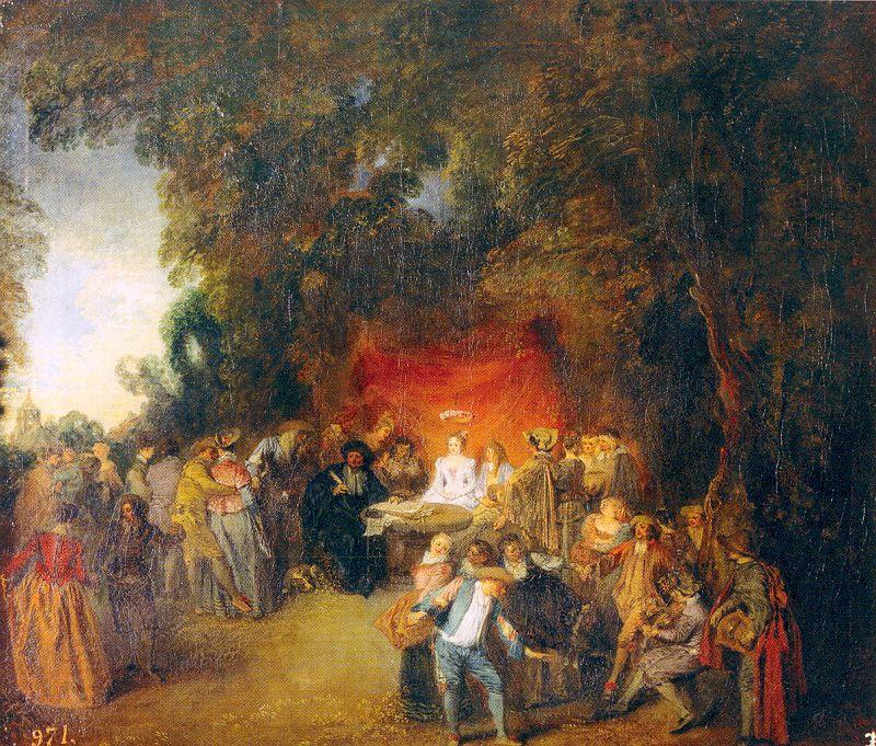 WATTEAU, Antoine The Marriage Contract oil painting picture